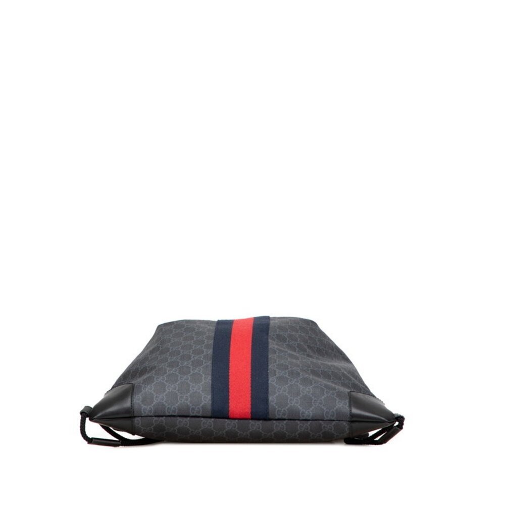 GUCCI Authentic Black Leather Backpack - Picture 3 of 9